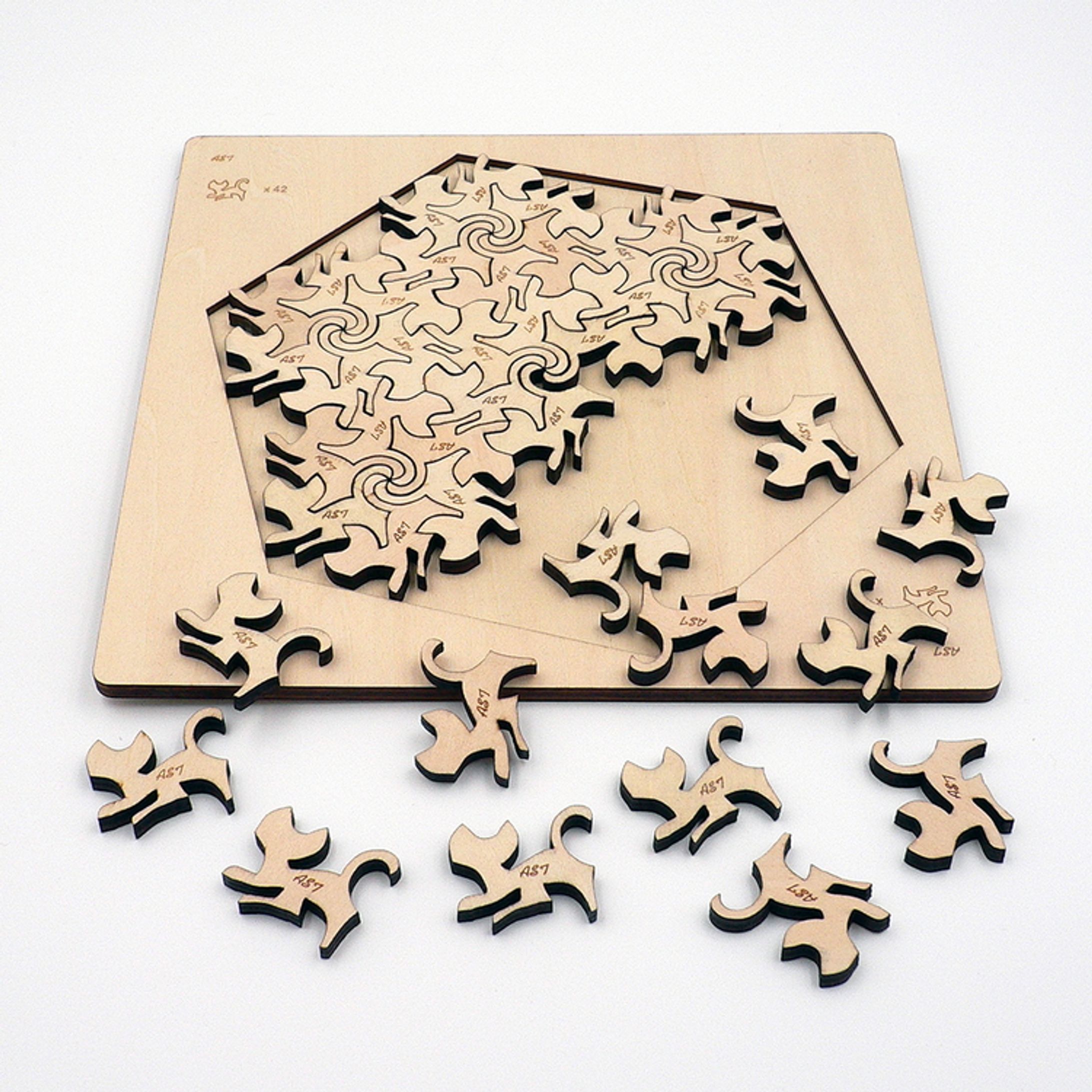 Cat-shaped tile puzzle (2)-1