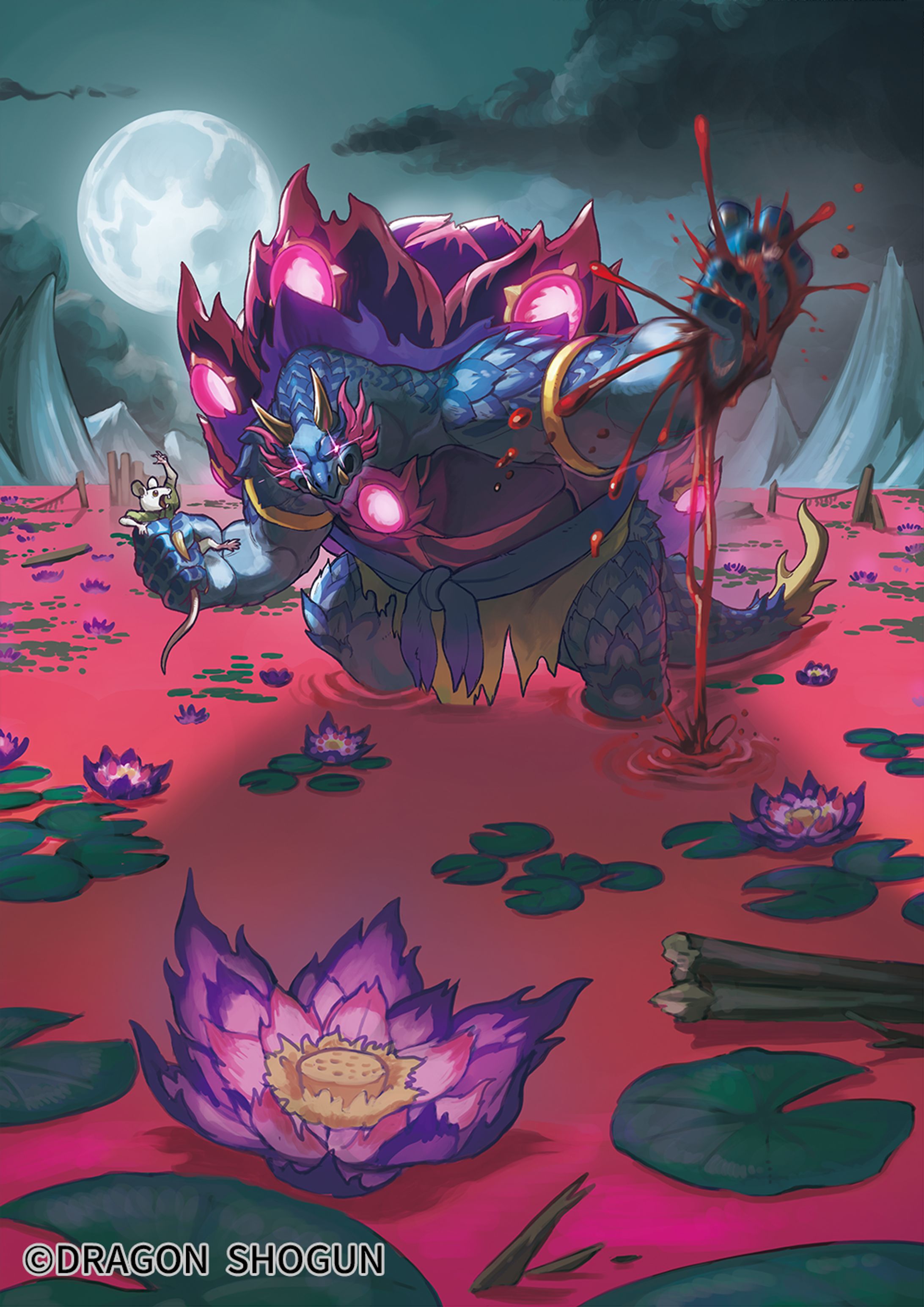  血の池の石亀 「DRAGON SHOGUN TCG」-1