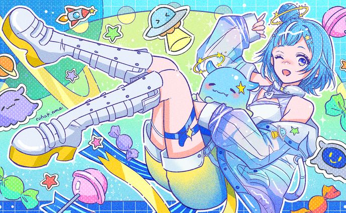 【お仕事】Vtuber・ペジ・ネビュラ様イラスト
