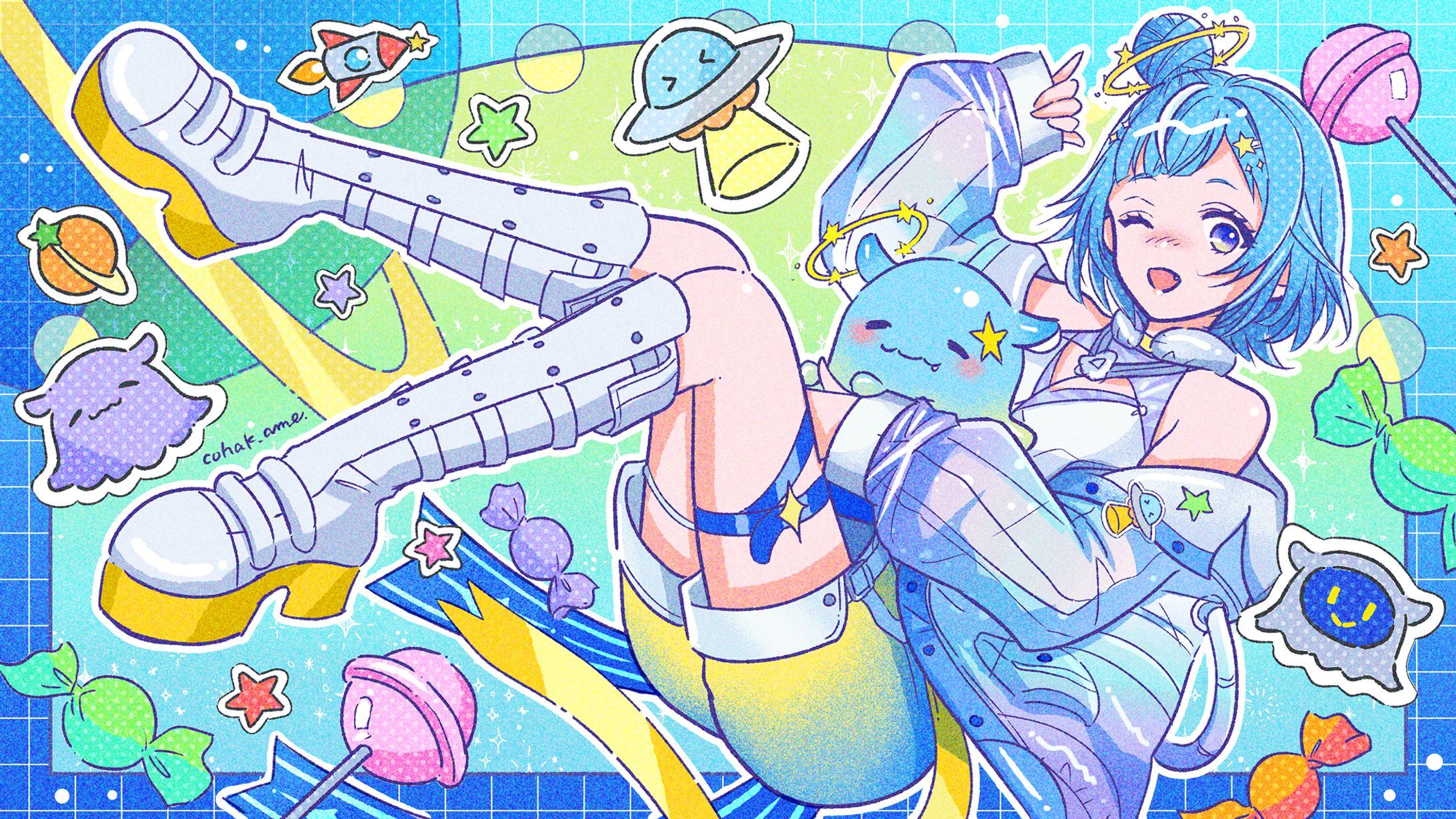 【お仕事】Vtuber・ペジ・ネビュラ様イラスト-1