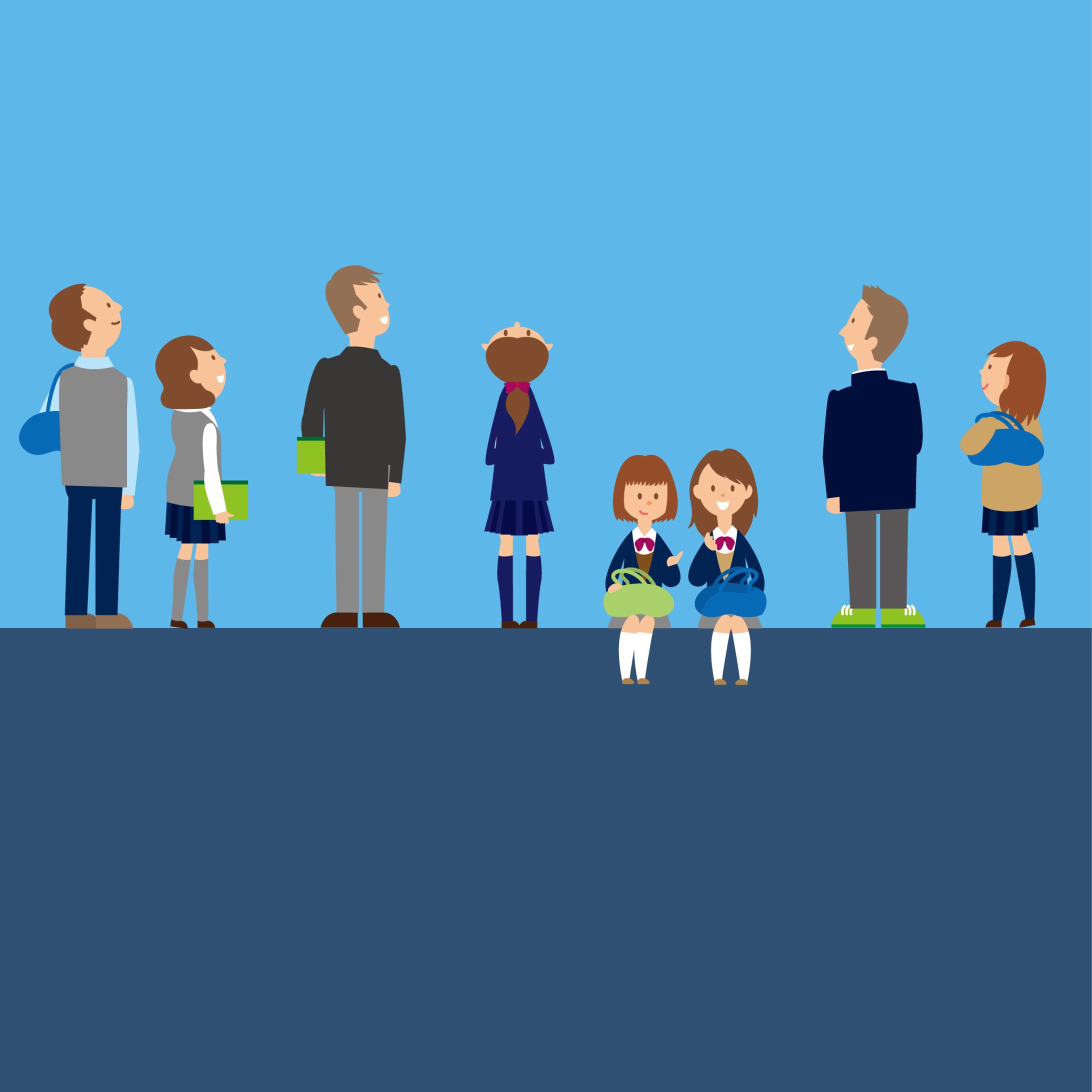 【イラスト】学校案内パンフレット-1