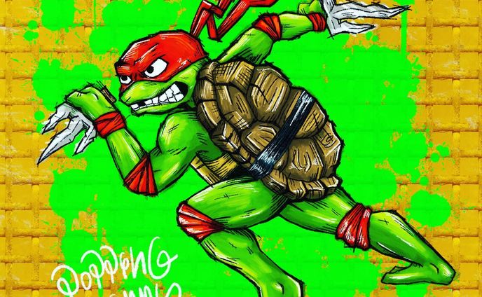 亀4兄弟ラストはラファエロ🐢🔥
ガチムチかんがなんとなく描きやすかったかも！
甲羅が荒々しい感じだったので背中越しのカットで描いてみました‼️

#sitcomic #poppingkimmy #ファンアート #タートルズ #ミュータントパニック #ミューパニ #ミューパニ大冒険 #ラファエロ #ラファ #アメコミ #アメコミ好きな人と繋がりたい #illstration #artwork #イラストレーター #イラスト