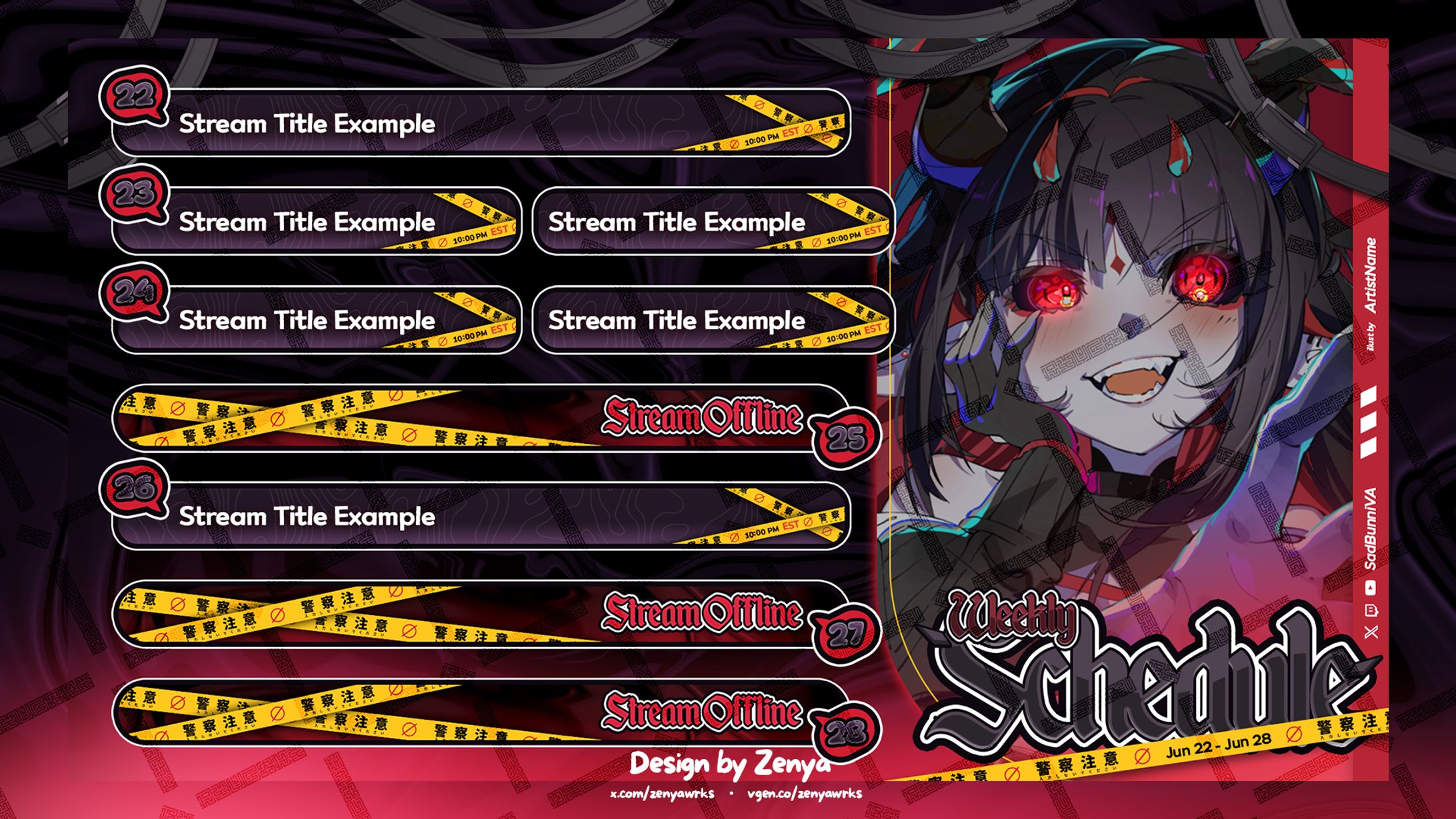 SadBunniVA's Schedule Design-1