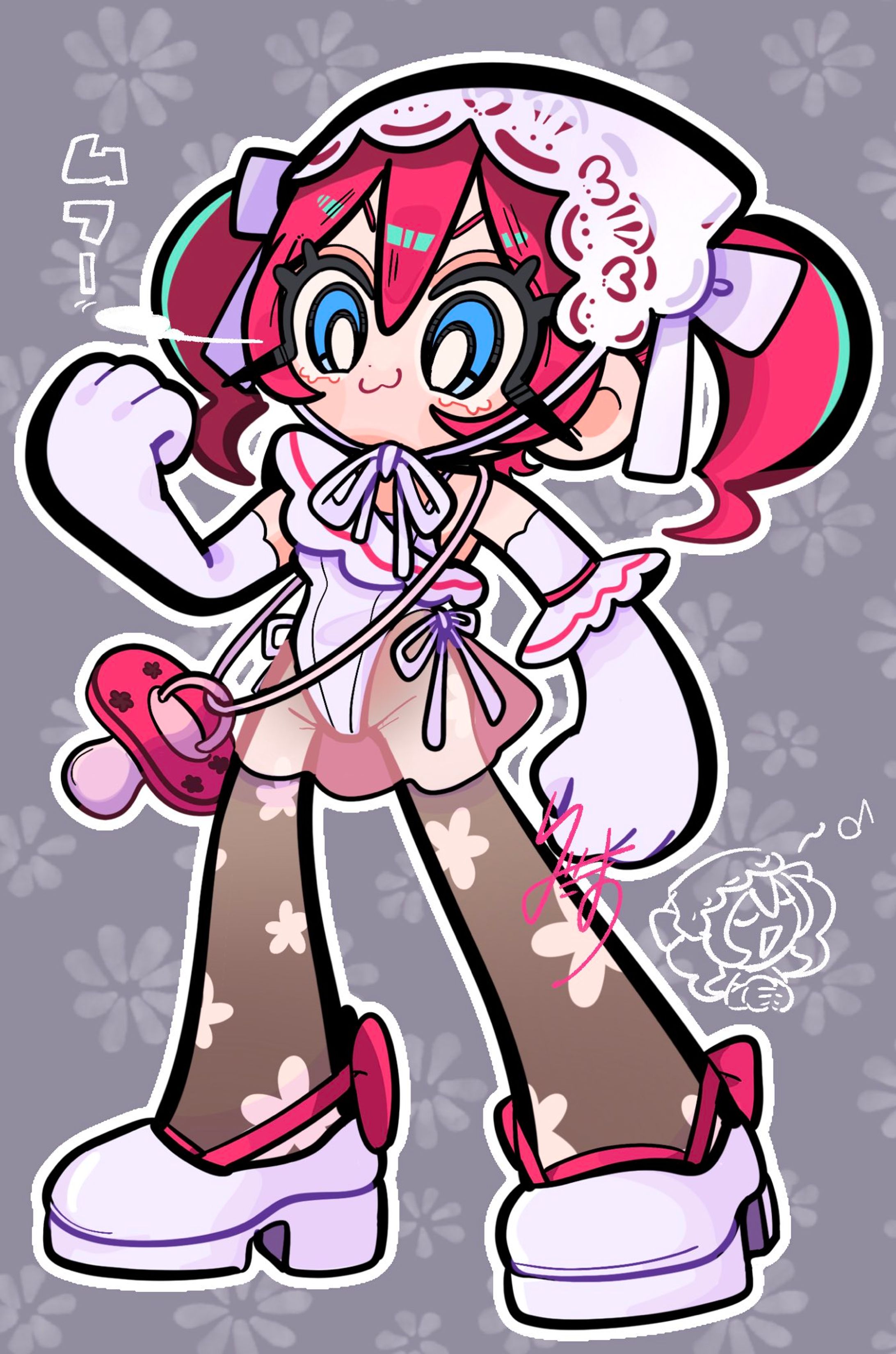 【創作】ピンク、子供、フリル-1