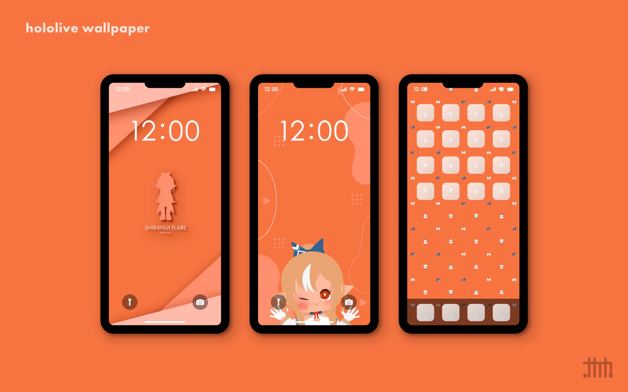 【二次創作】スマホ壁紙 不知火フレア-1