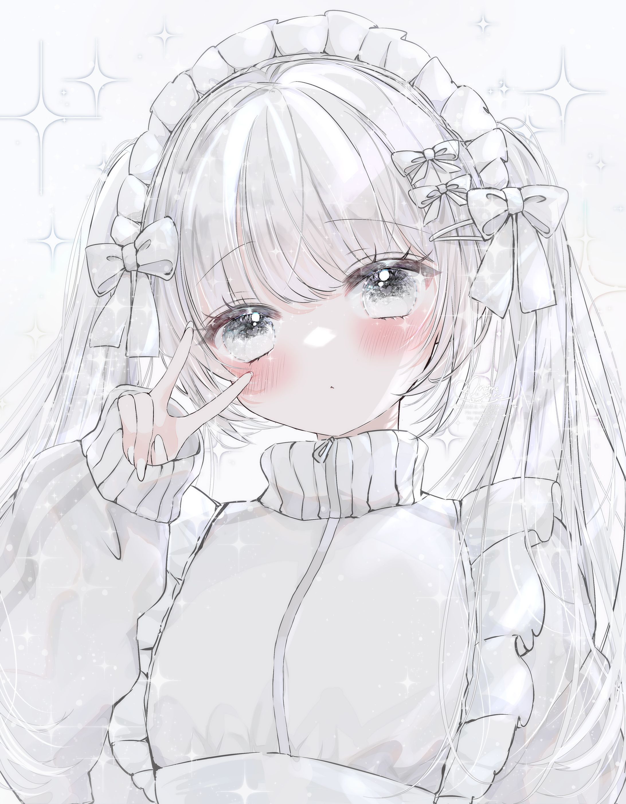 オリジナルイラスト　白-1