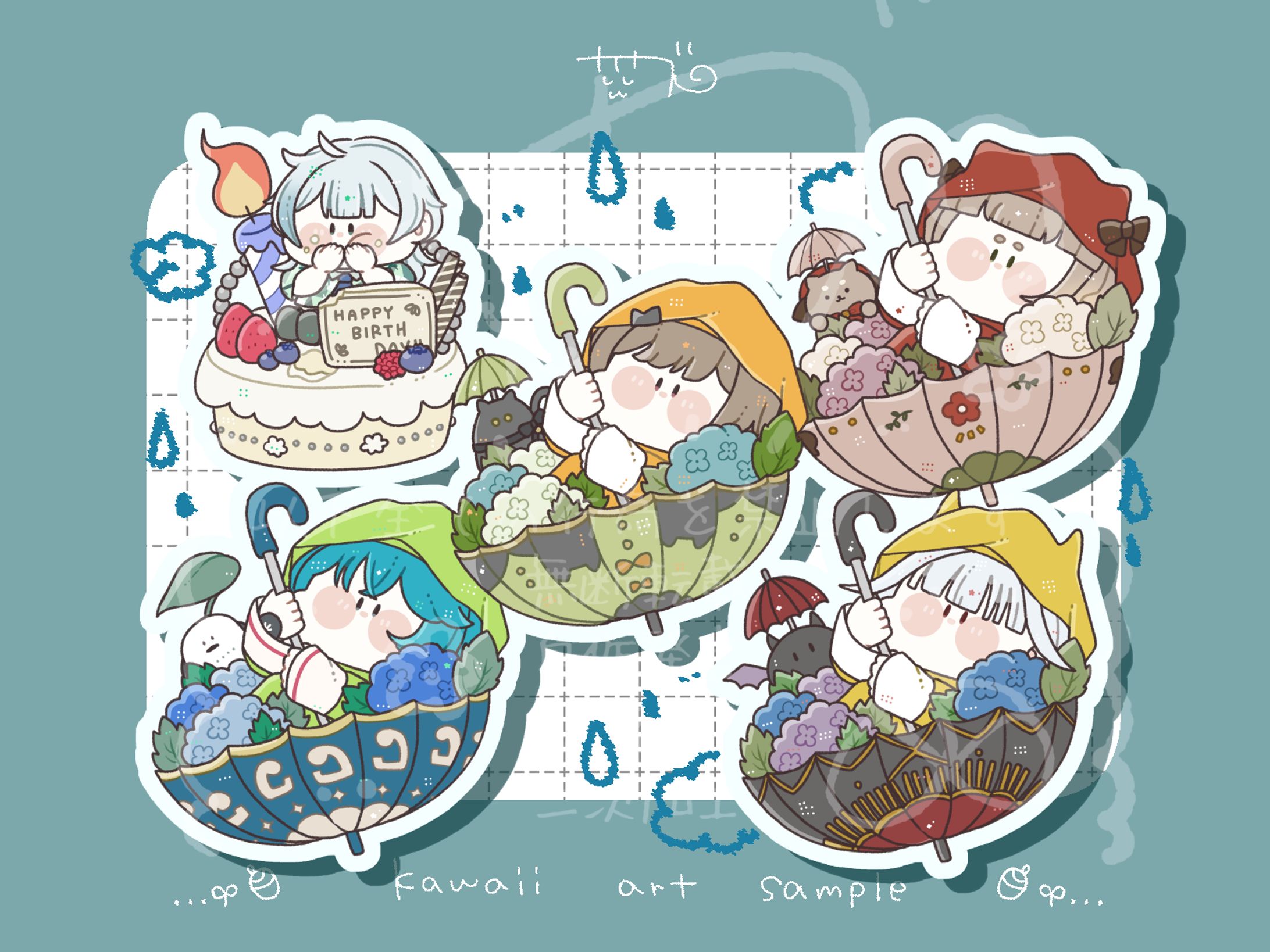 【ご依頼】量産SDイラスト/カレンダーセット購入者様-1