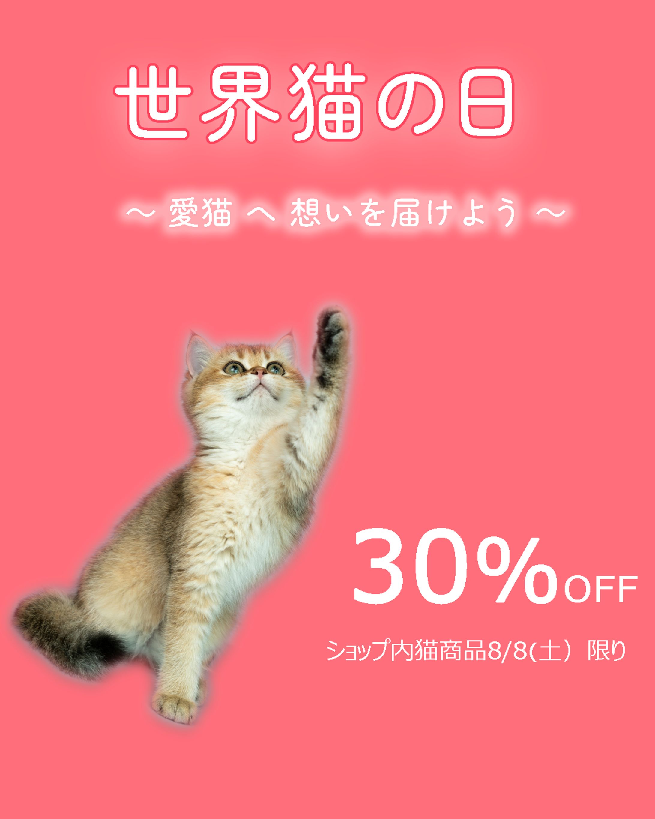 世界猫の日8/8　猫グッズキャンペーン-1