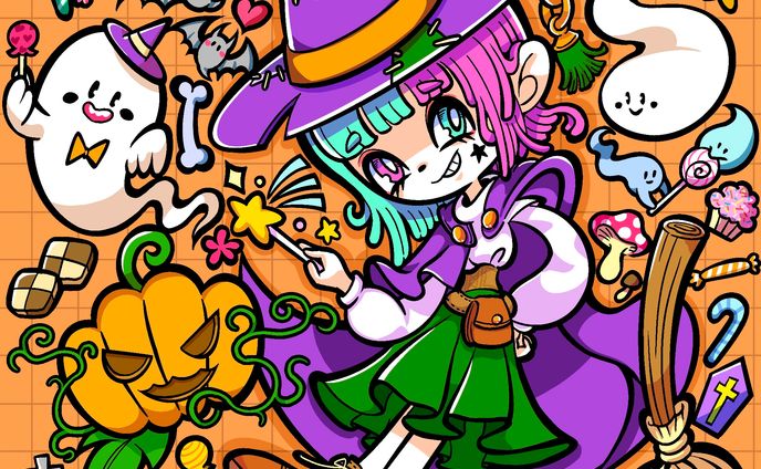 ぬりえっこ企画10月_色塗り見本