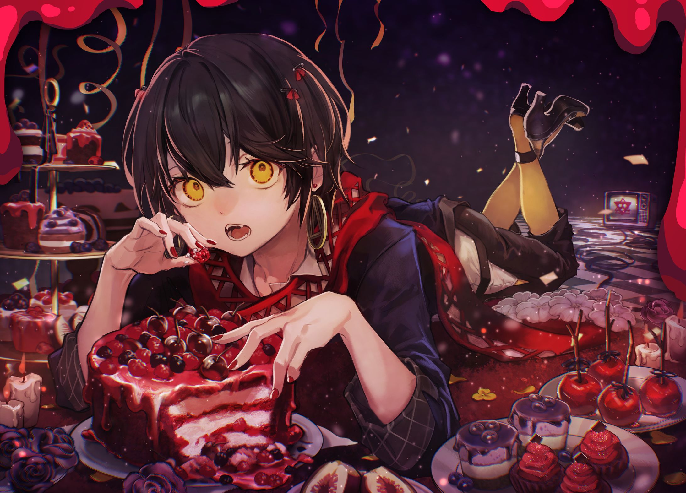 【Vtuber】応援広告イラスト　ましろ爻様-1