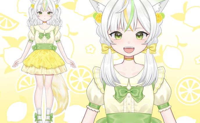 Lemon-Lime Catgirl/レモンライムな猫耳少女