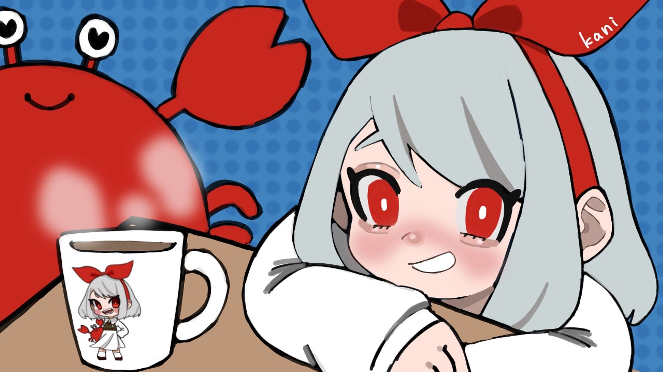 お誕生日プレゼントイラスト_かに様-1