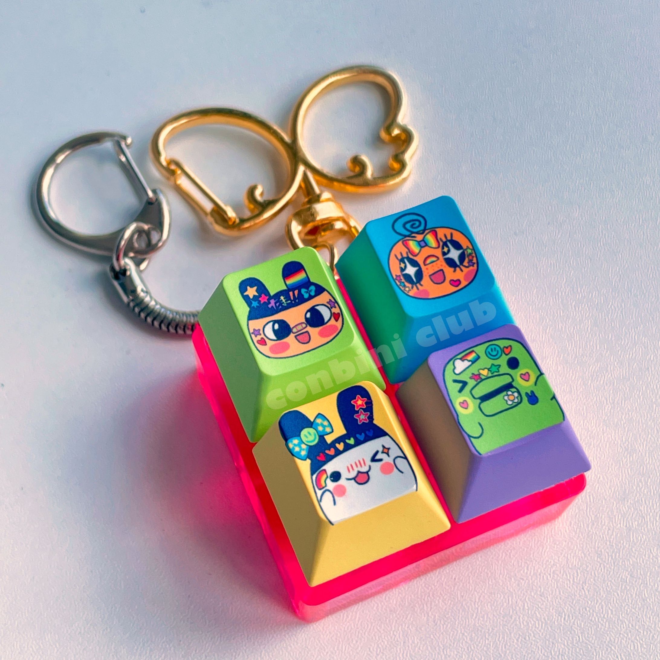 Decora Tamagotchi fidget keyring-1