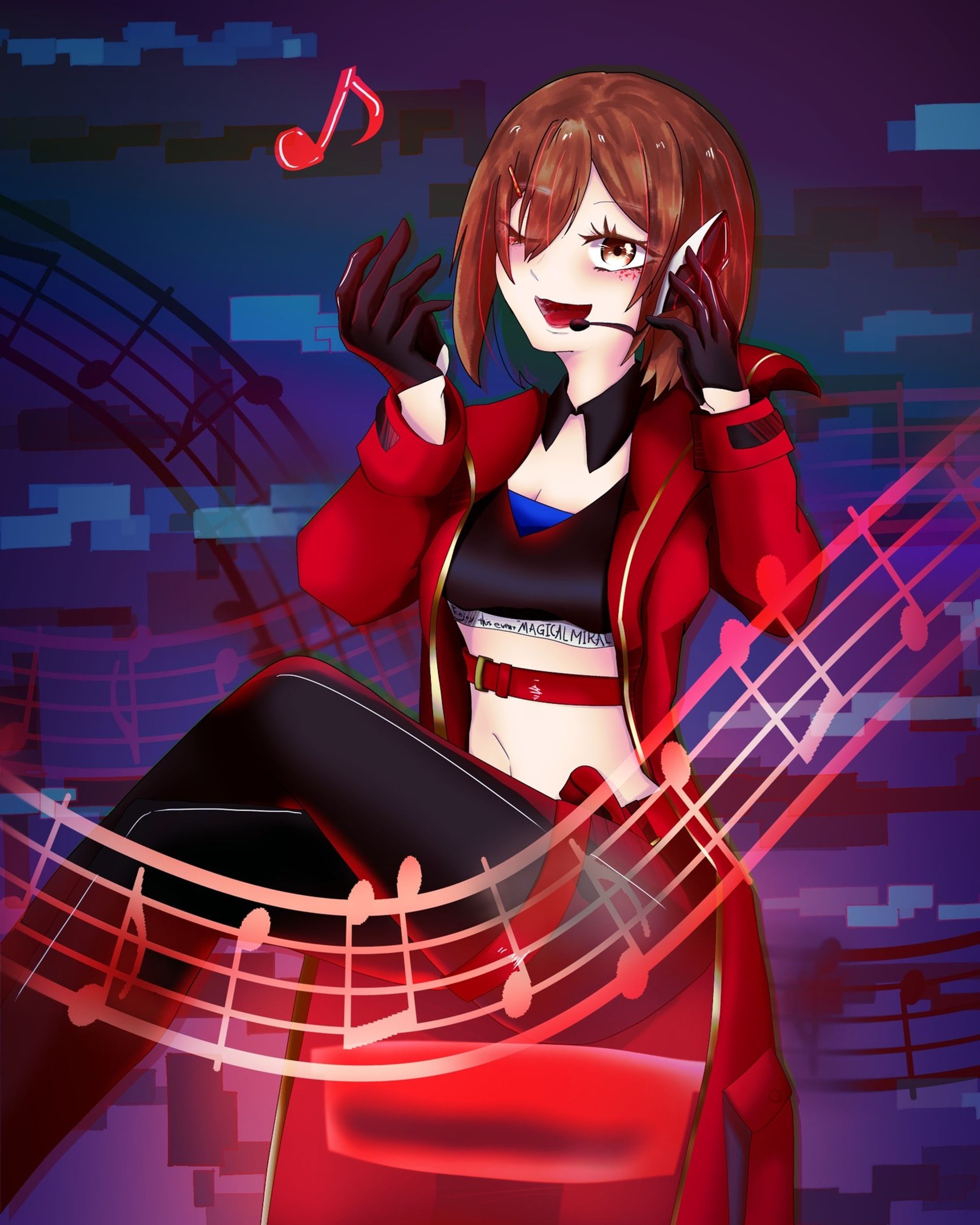 マジミラ2023　MEIKO

FAです。ピアプロ企画に応募した作品です。
#イラスト 
#MEIKO
#vocaloid-1