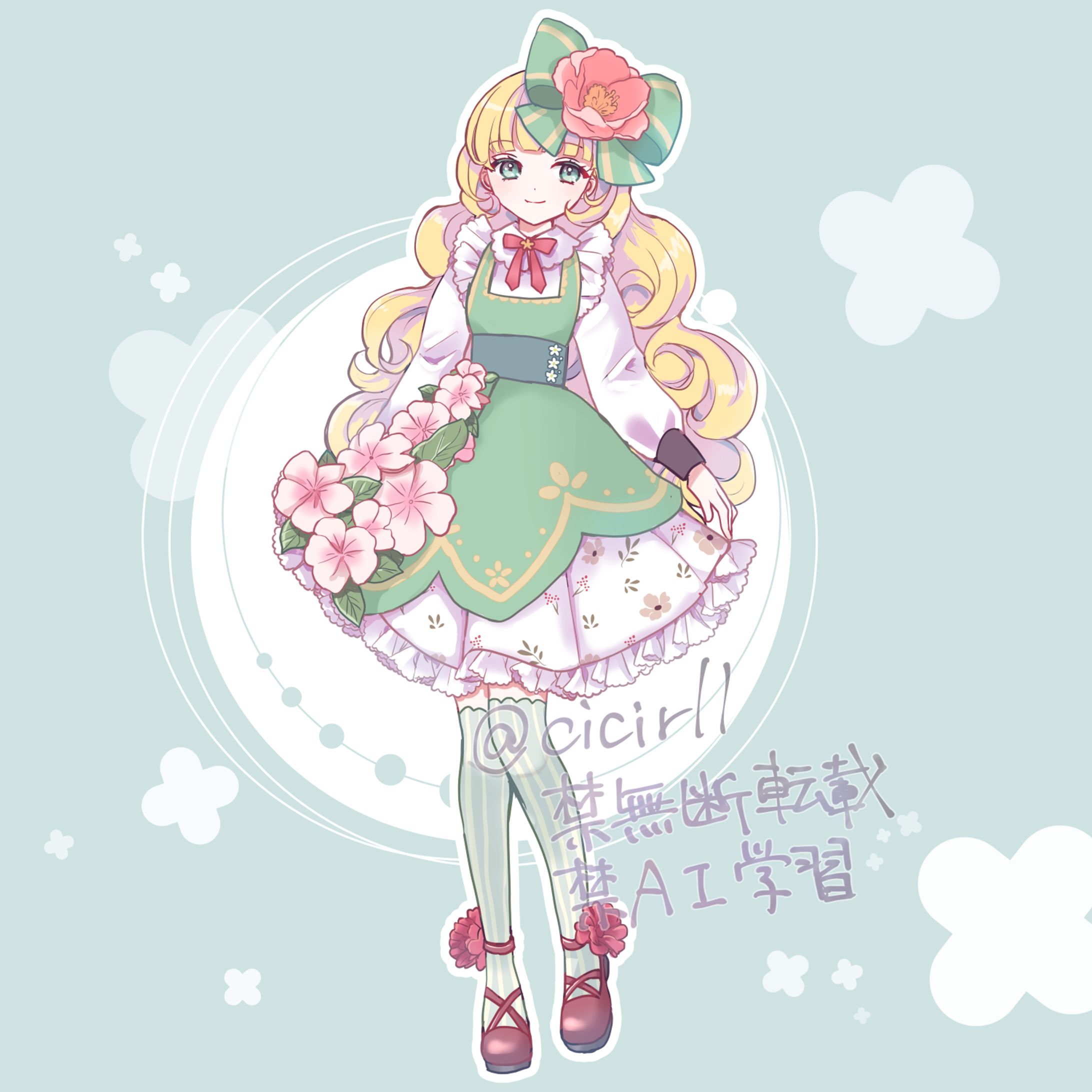 お花の女の子-1