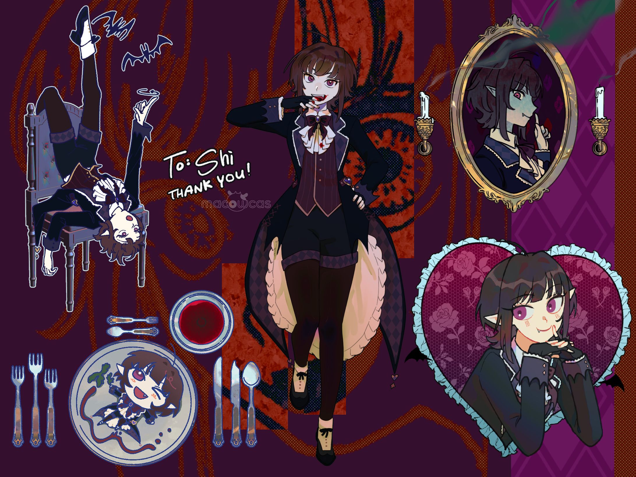 Shi's [Skeb Style] Character Page-1