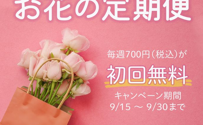 お花の定期便バナー（架空）