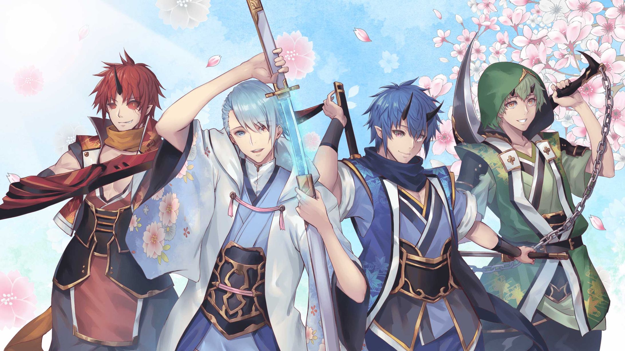 VTuber銀桜 百花繚乱プロジェクト公式ビジュアルイラスト/背景デザイン-1