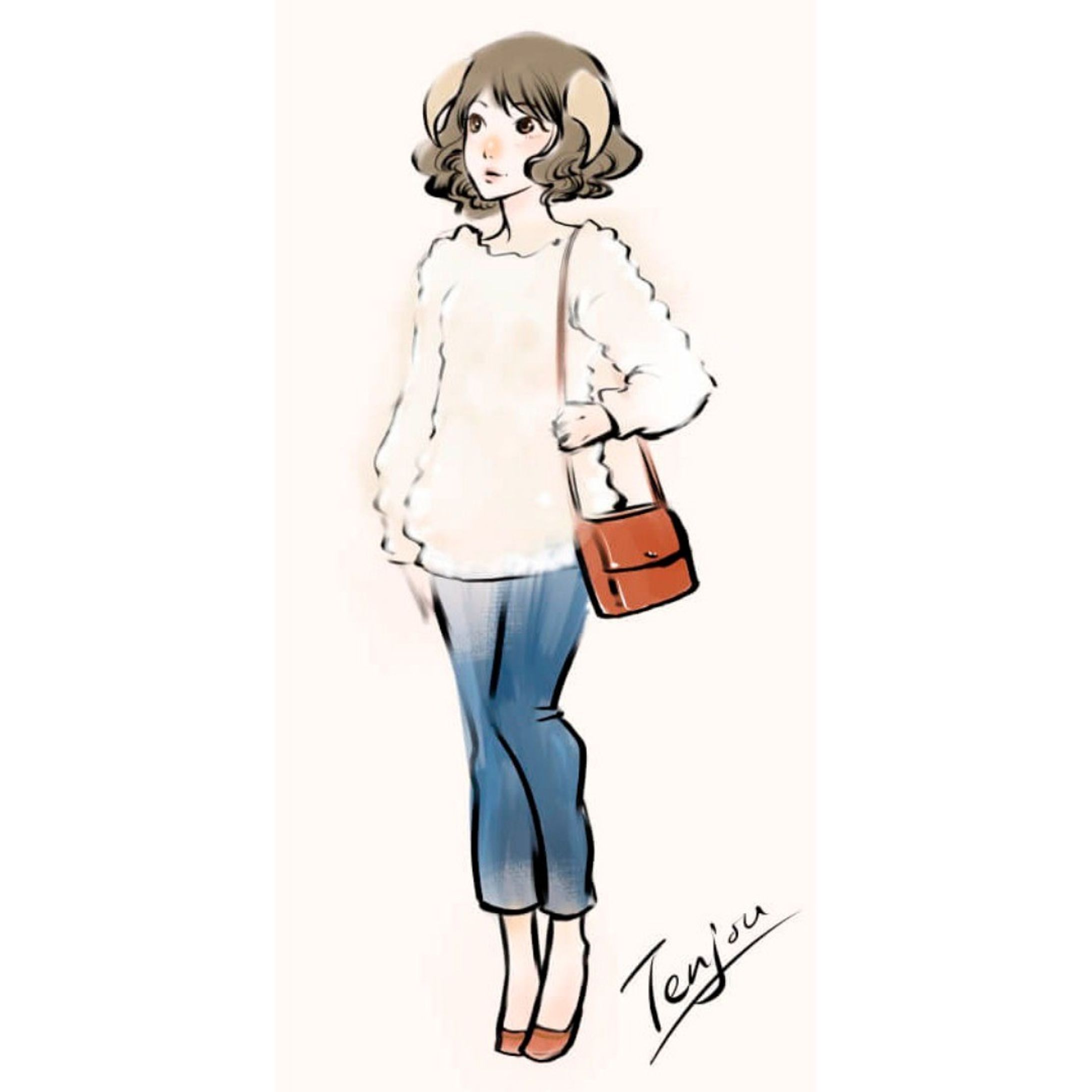 星座女子の待ち合わせ　牡羊座
#星座女子　#ガーリー　#イラスト #イラストレーター　#illustration　#bis_イラスト-1