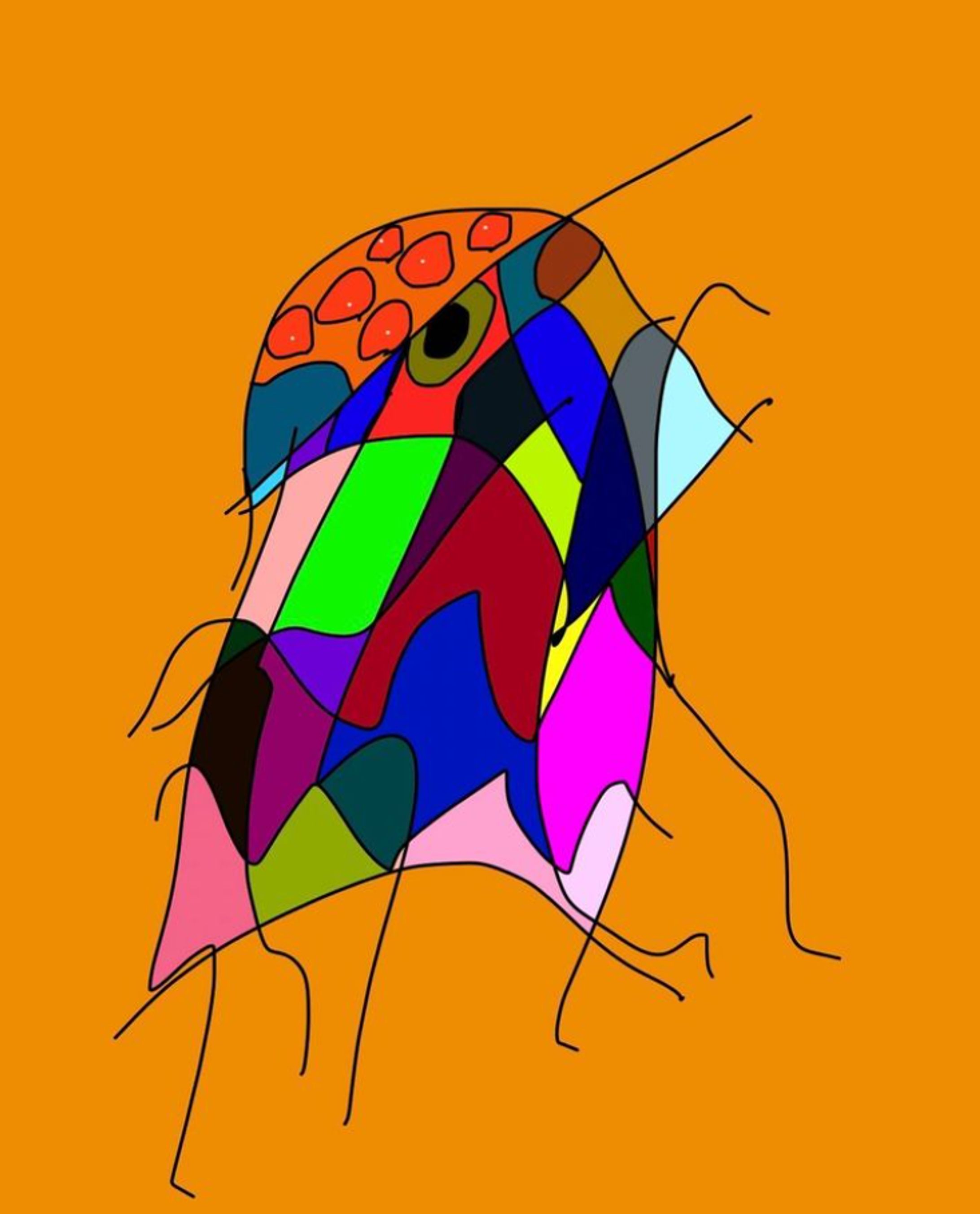 カラフルな虫-1