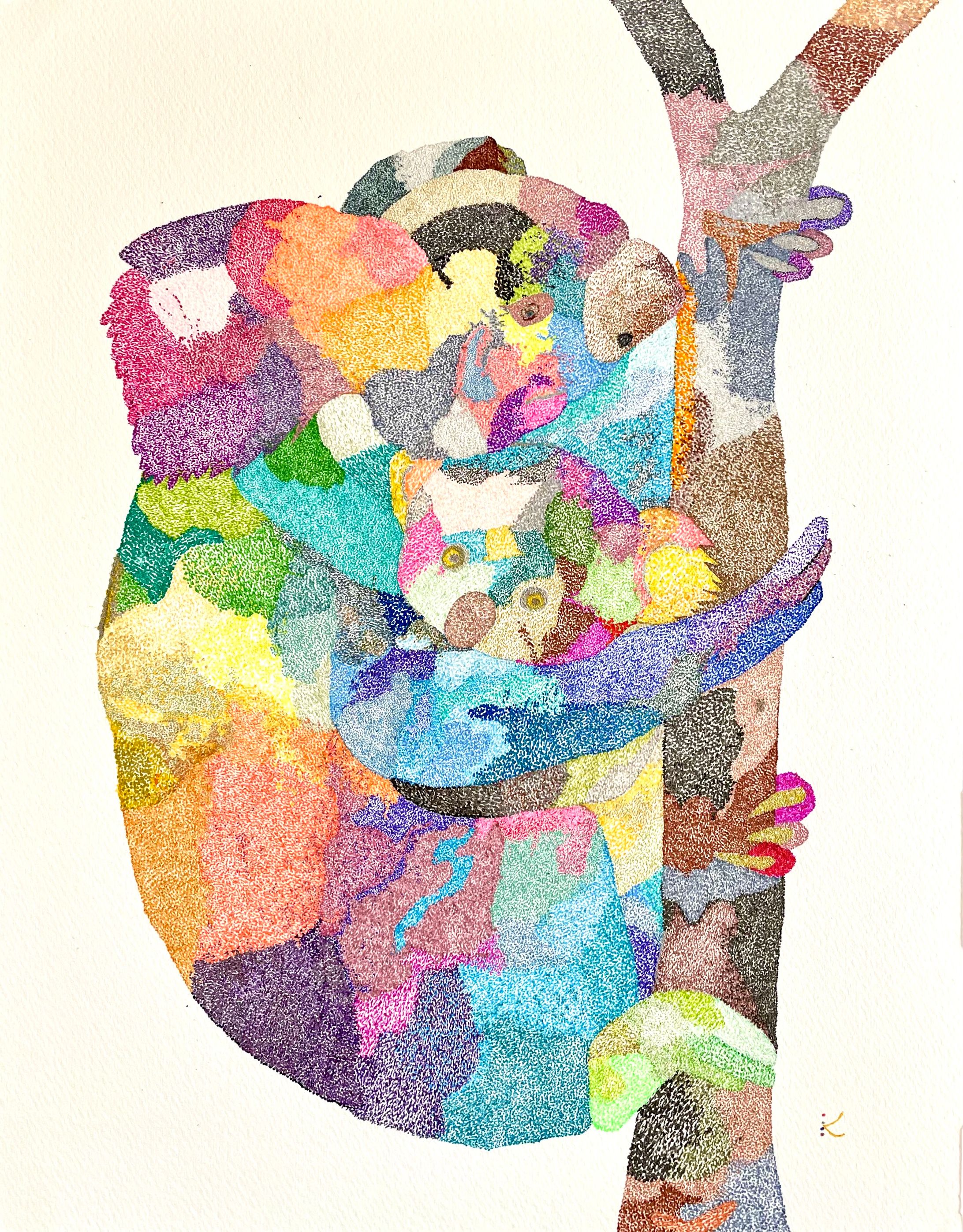 コアラの親子-1