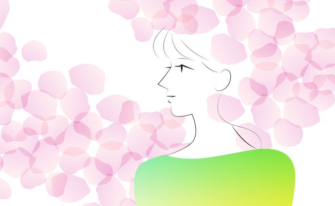 春のイメージ（人物）