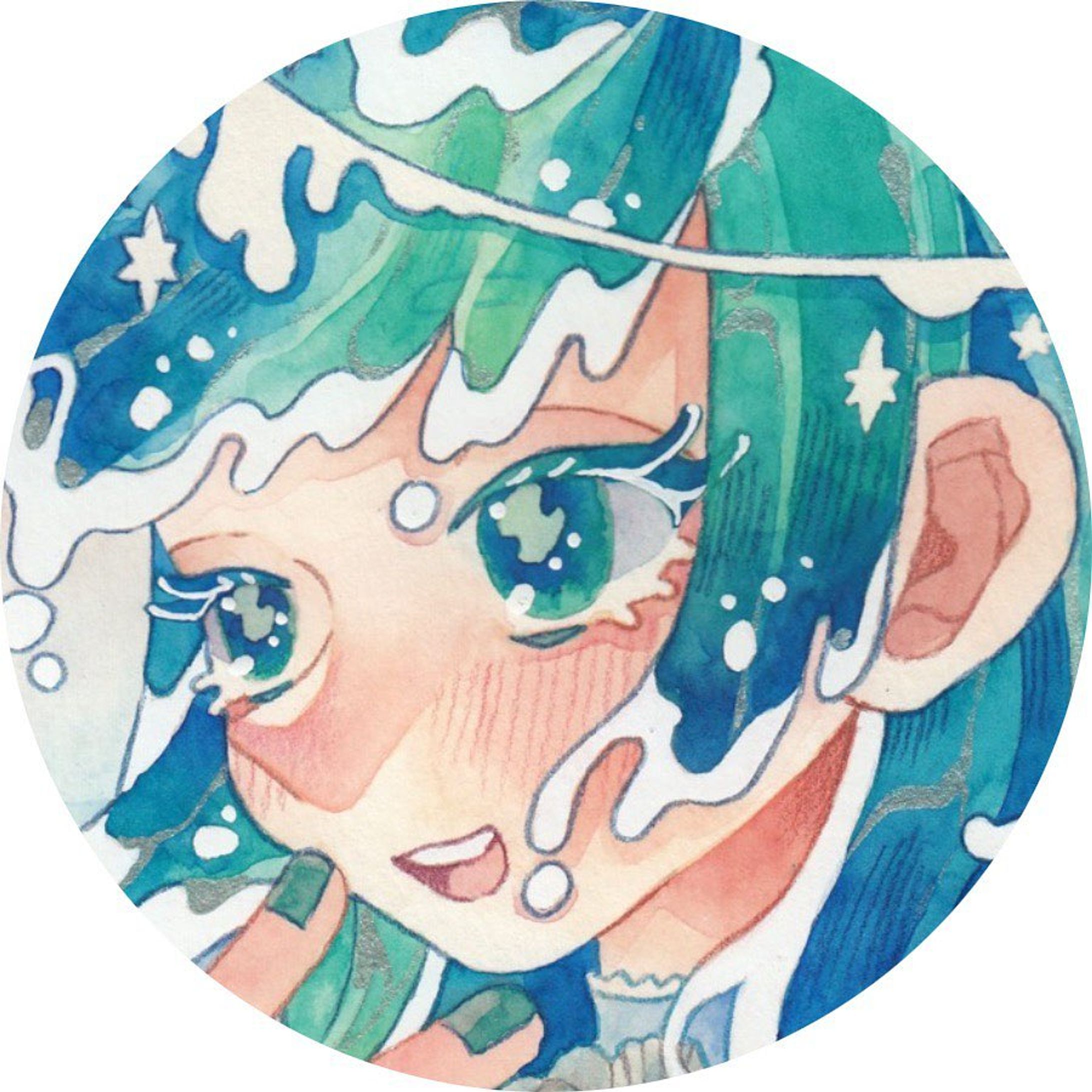 🌊✨
#illustration #illust #art #watercolor  #イラスト #イラストグラム #創作イラスト #透明水彩 #透明水彩イラスト-1