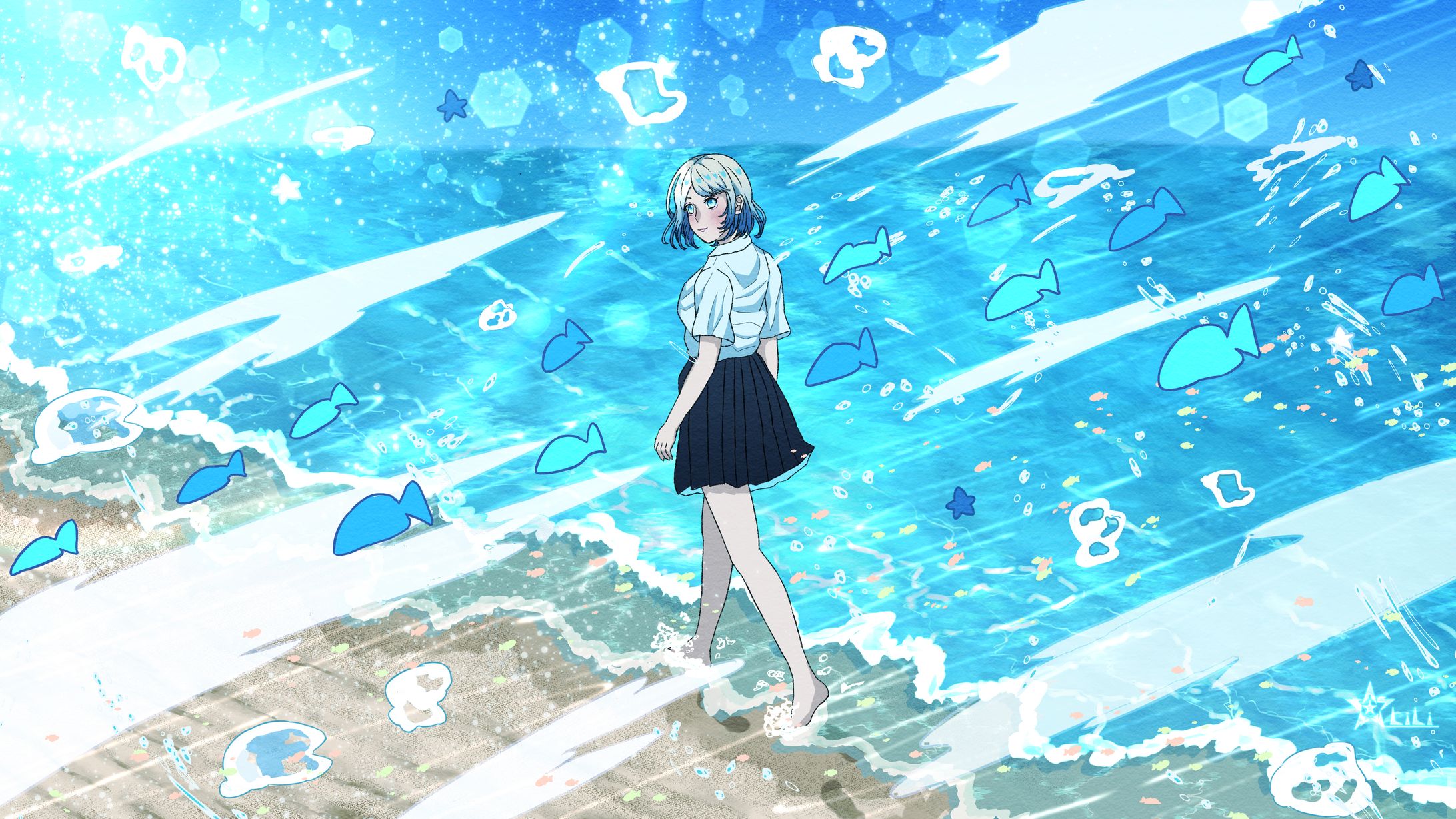 晴れた青のドラマ-1