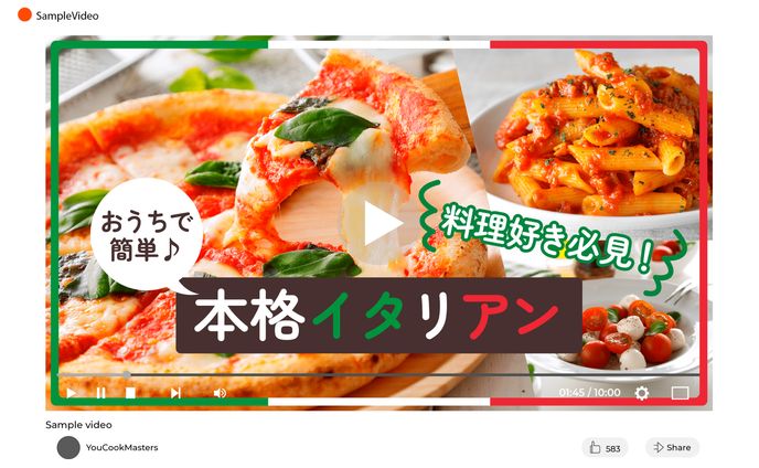 スナップ、動画サムネイル