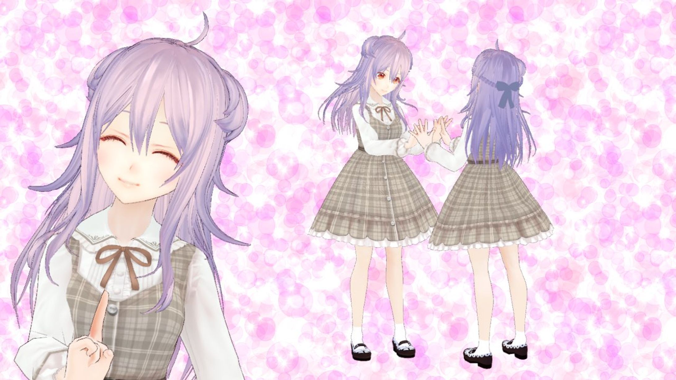 チェックワンピ-1