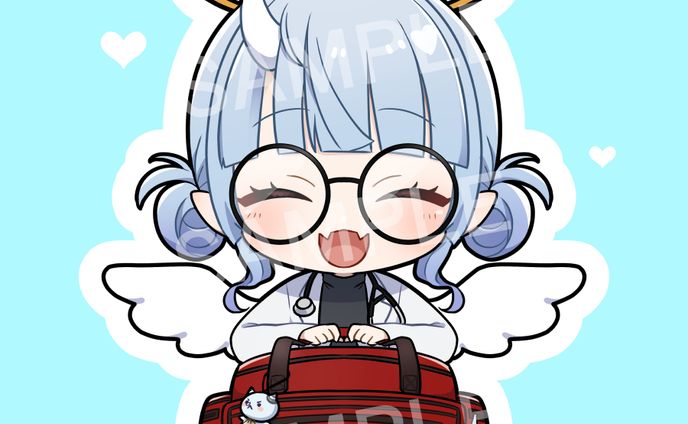 寧々丸様　VCR用ステッカーイラスト