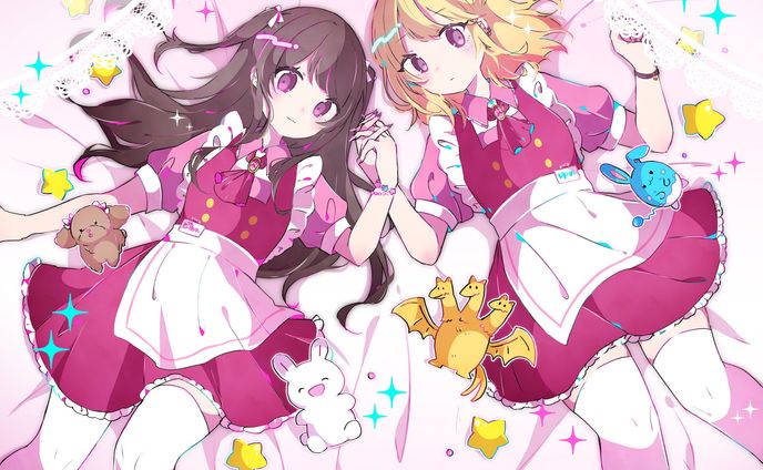 Melt asleep / ぴあの＆ゆの卒業イラスト