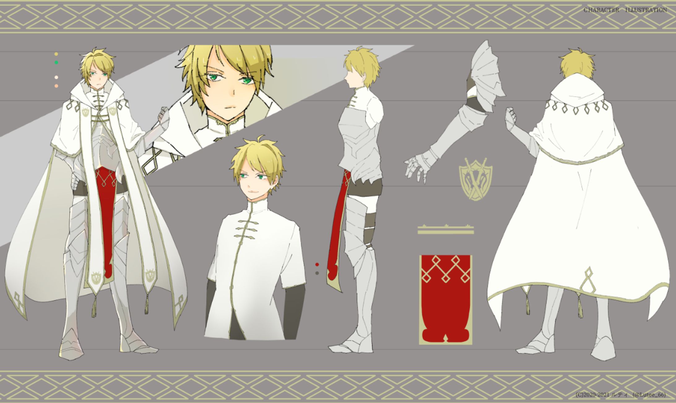 【キャラデザ】神官戦士-1