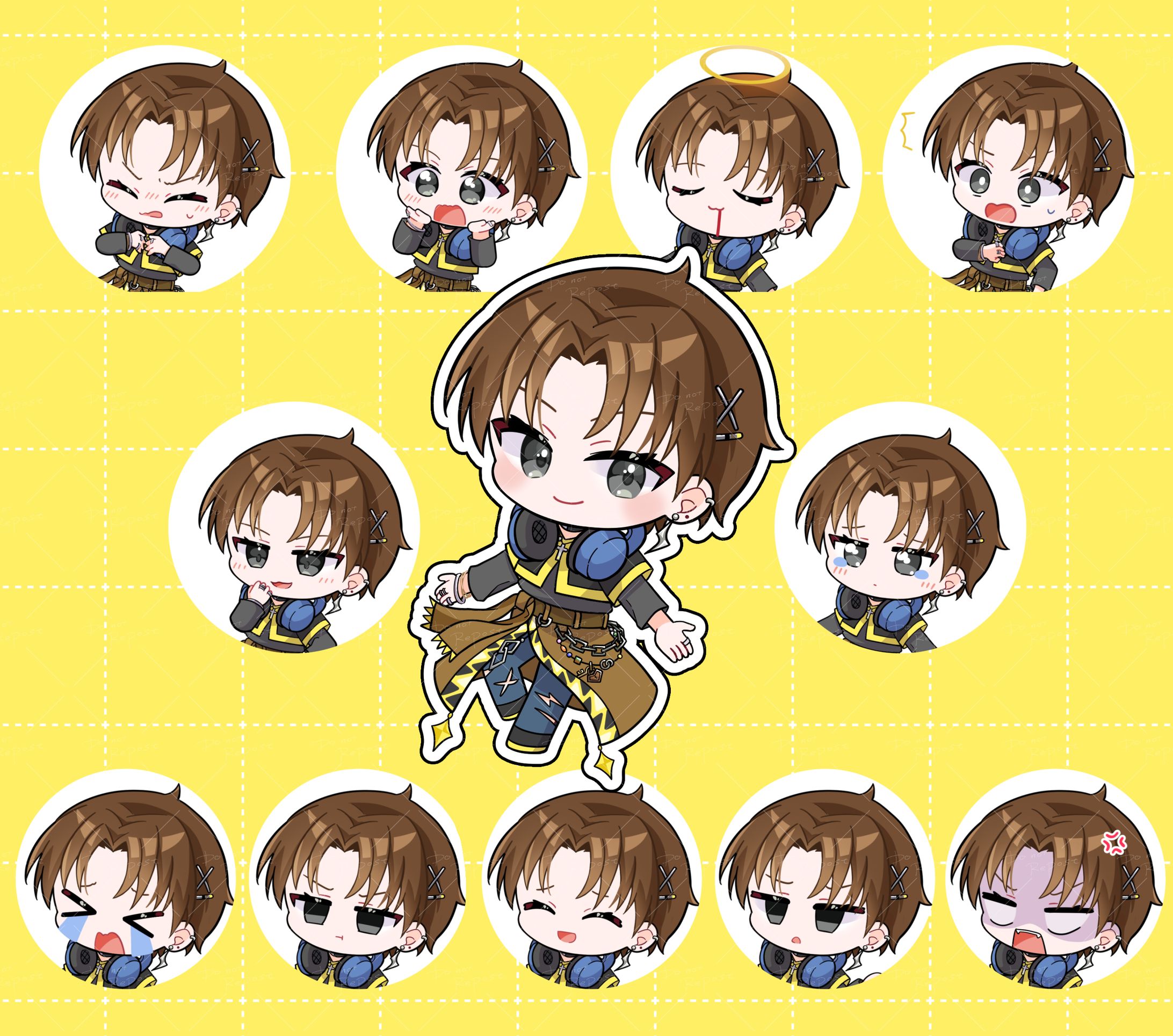 紘-Hiro-様 デフォルメイラスト/表情差分-1