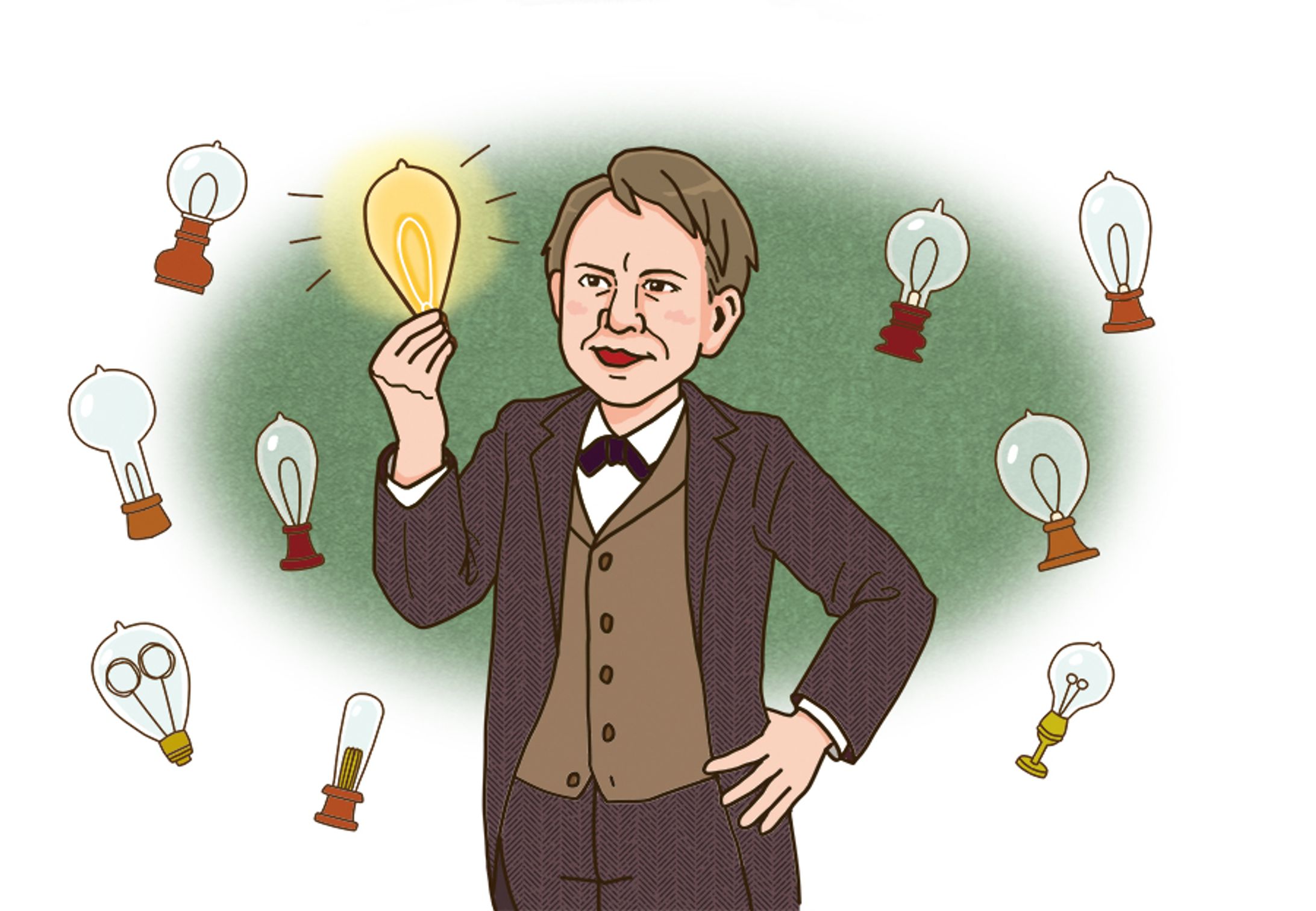 エジソン似顔絵-1