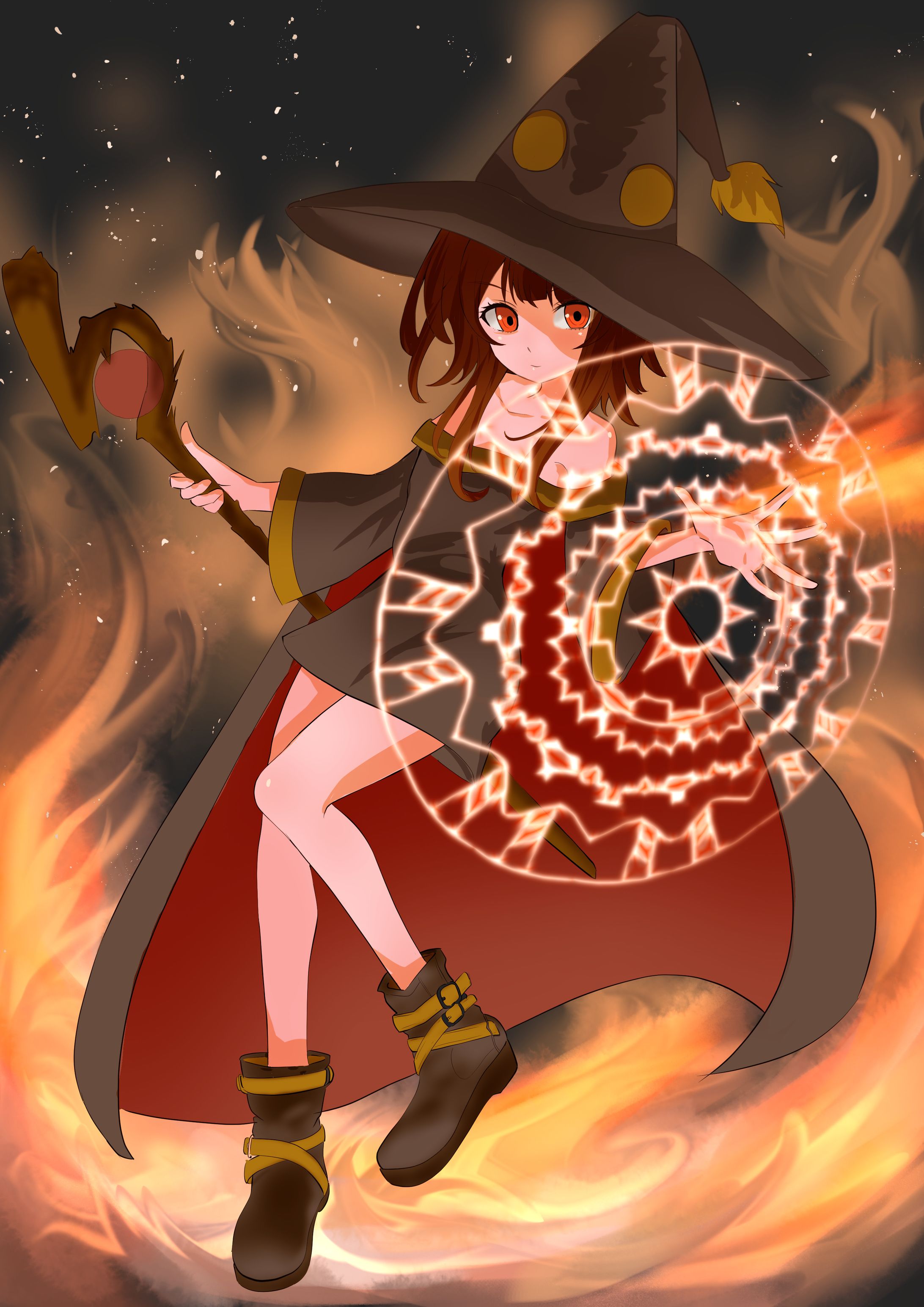 炎の魔法エフェクト-1