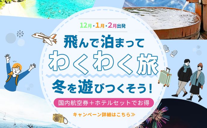 国内旅行ツアー　バナー(架空)