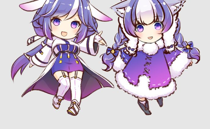 アイコン擬人化2点