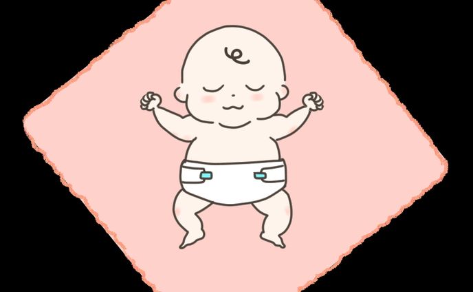 機嫌よく眠る赤ちゃん