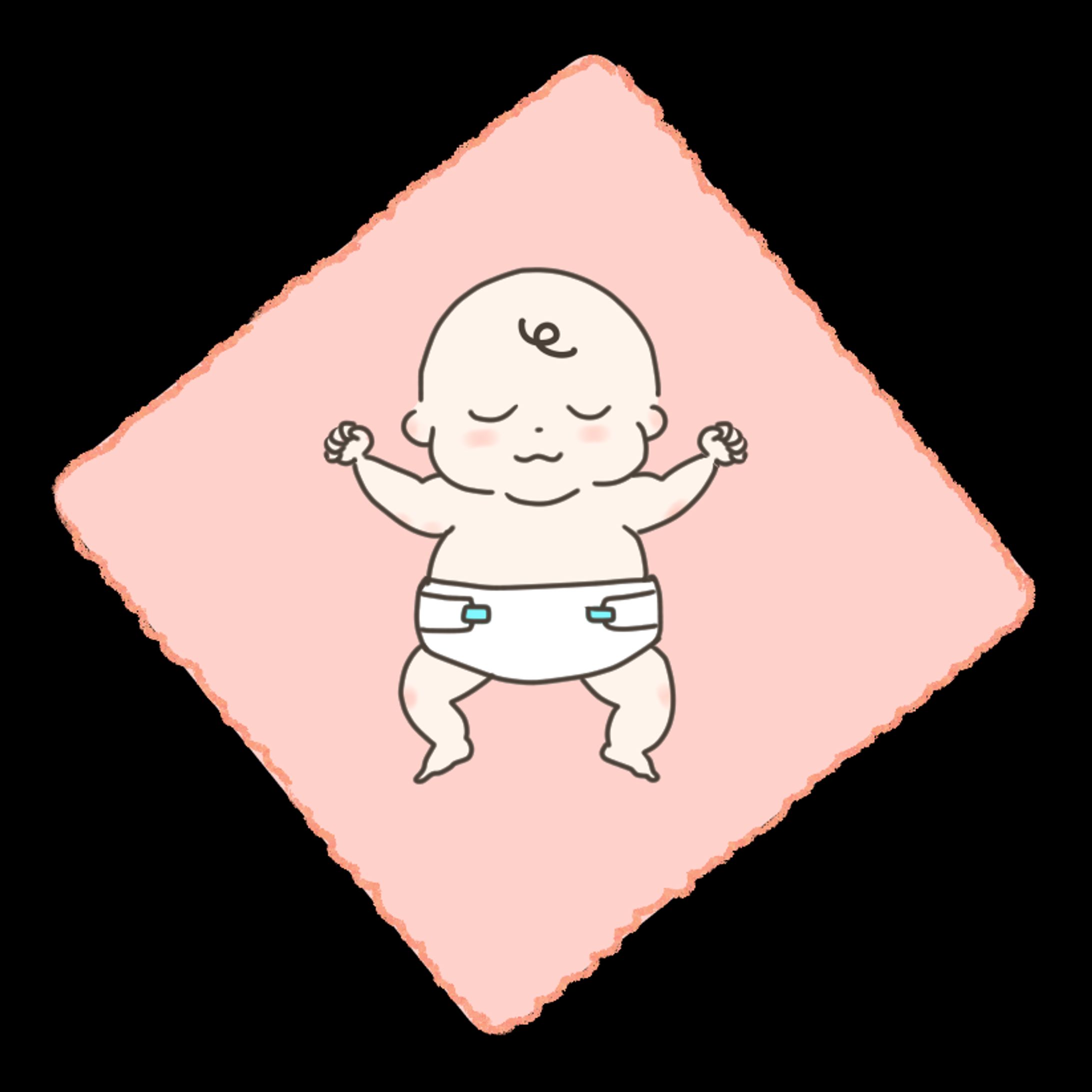 機嫌よく眠る赤ちゃん-1