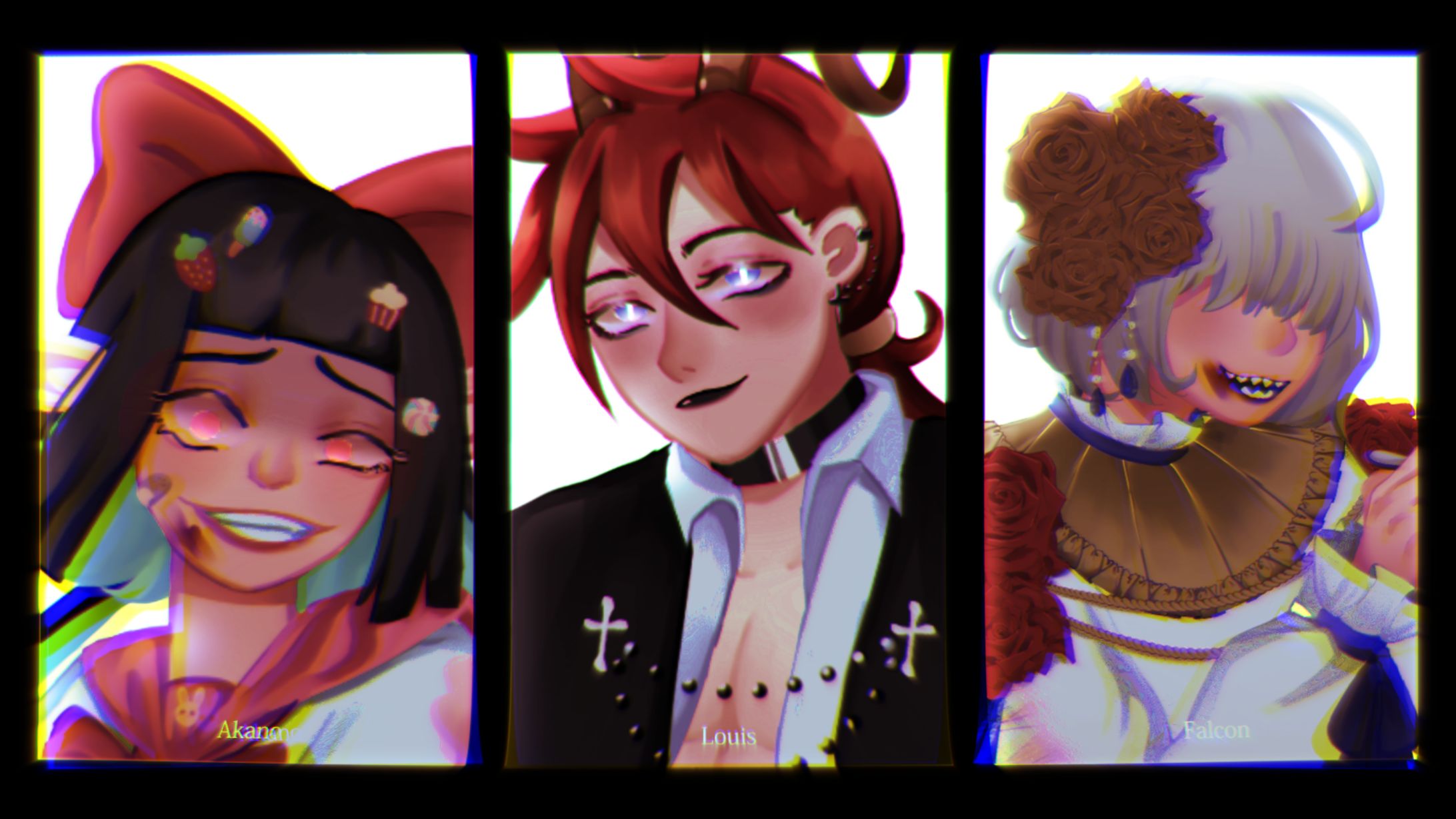 Character Design05 - Akano / Louis / Falcon-1