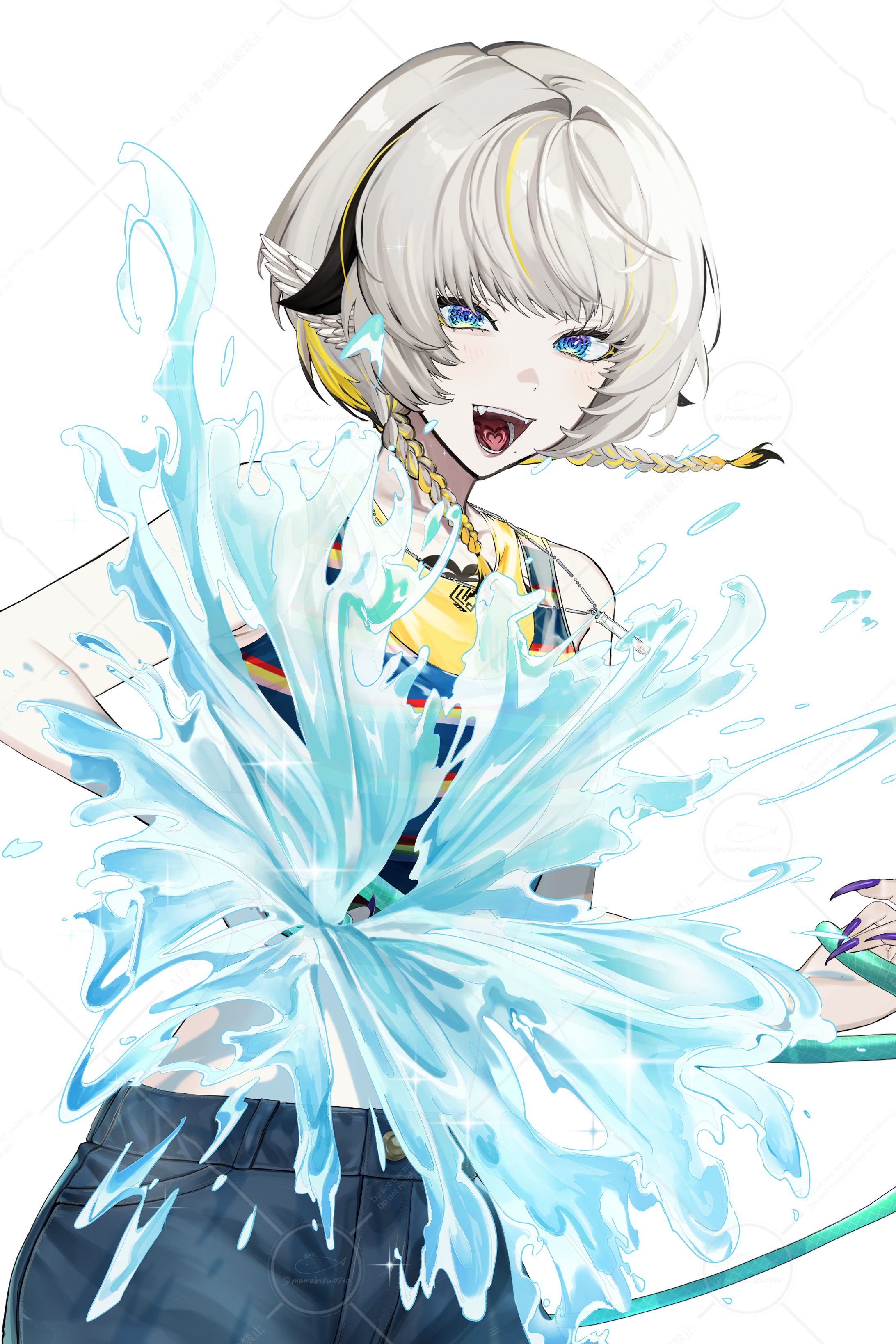 Vtuber『九來』様　FC配布用イラスト 2025.8-1