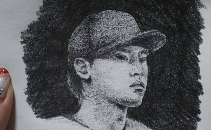 野球、アナログイラスト