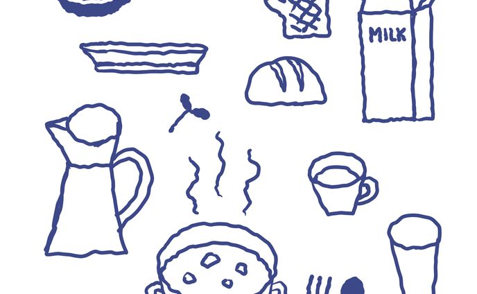 朝食のイラスト