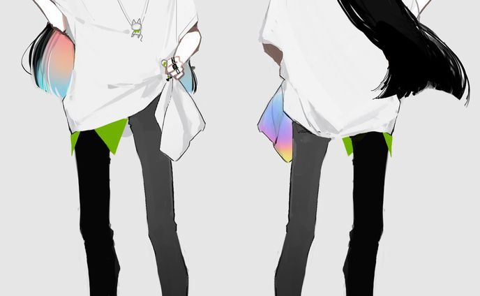 misskey.artで創ったお兄さんの全身図