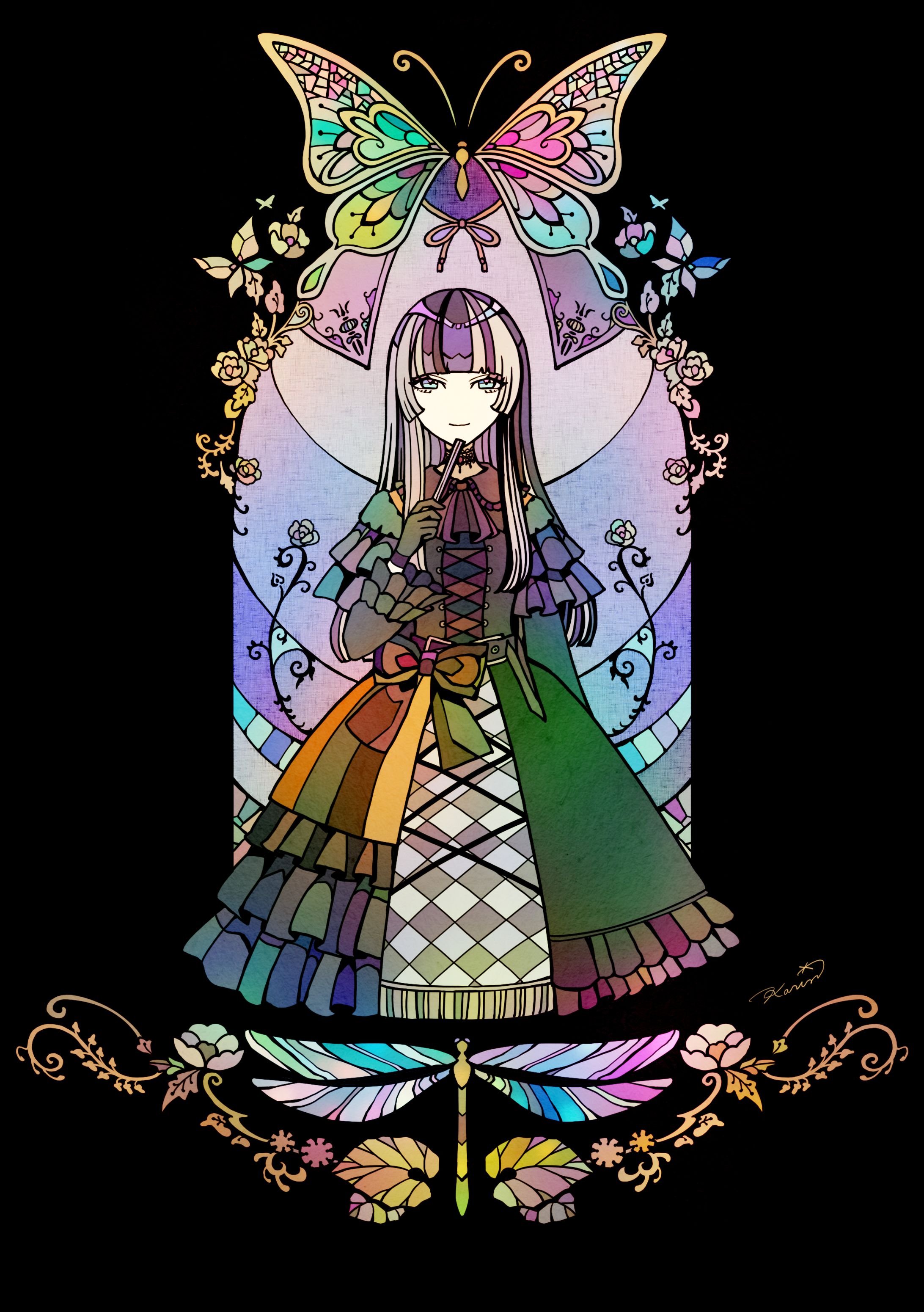 【FA】儒烏風亭らでんさんファンアート-1