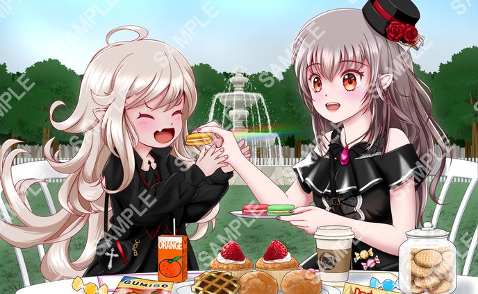 IRIAMライバーの黒瀬りーか様より企画用イラスト作成のご依頼を受けました