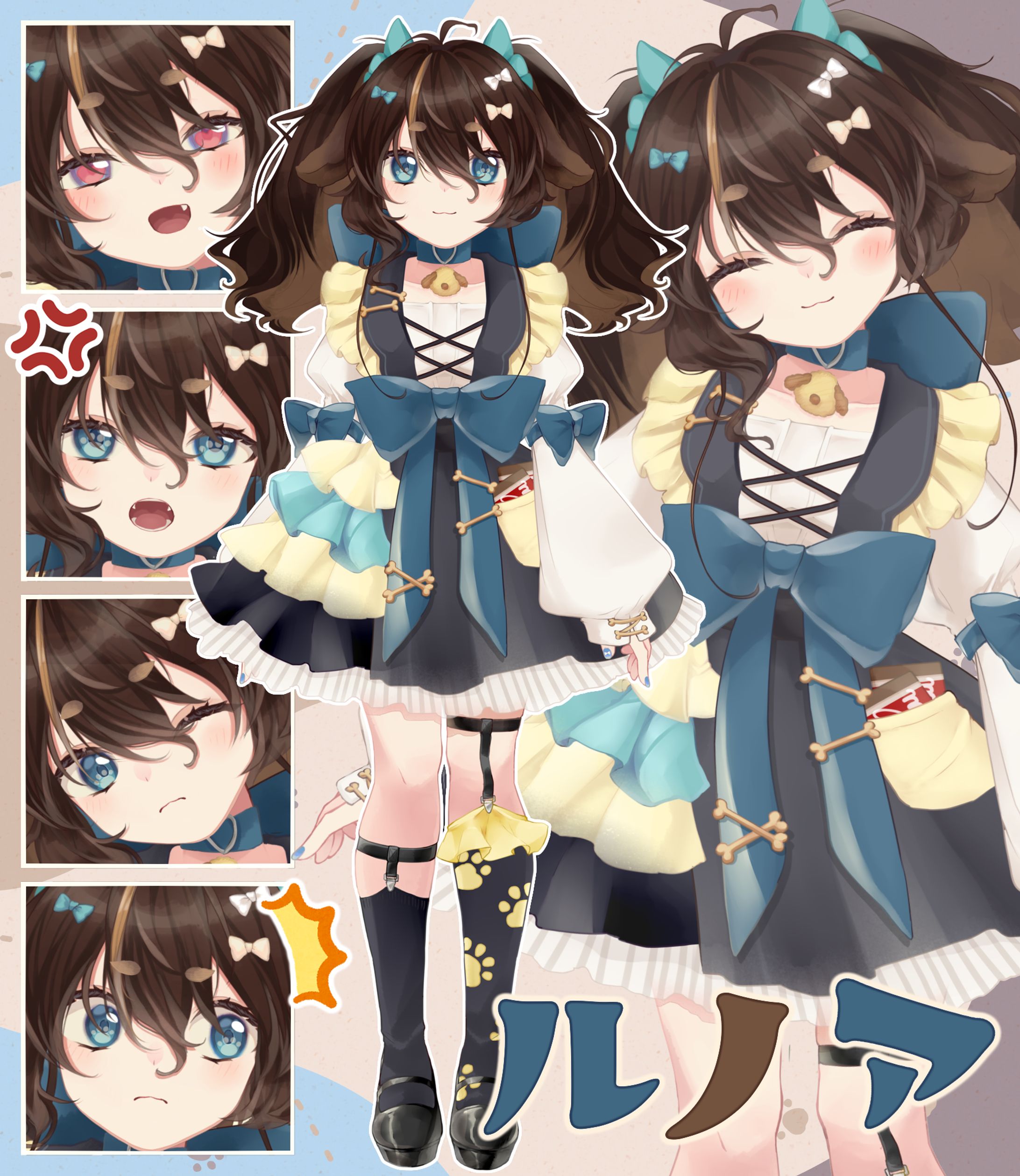 VTuberモデル制作(キャラクターデザイン・立ち絵製作・モデリング)【ルノアちゃん】-1