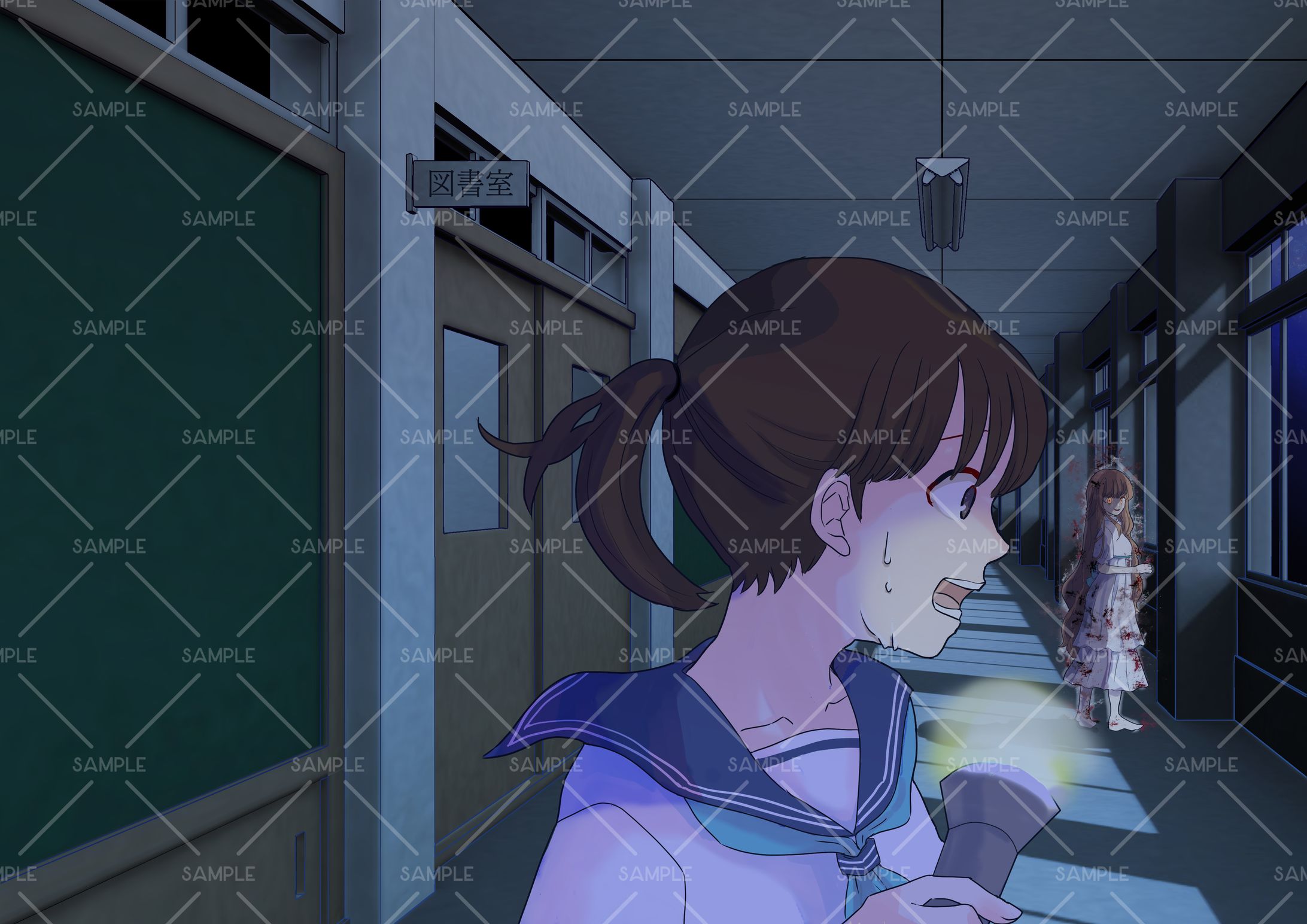 怖い話書籍イラストサンプル-1