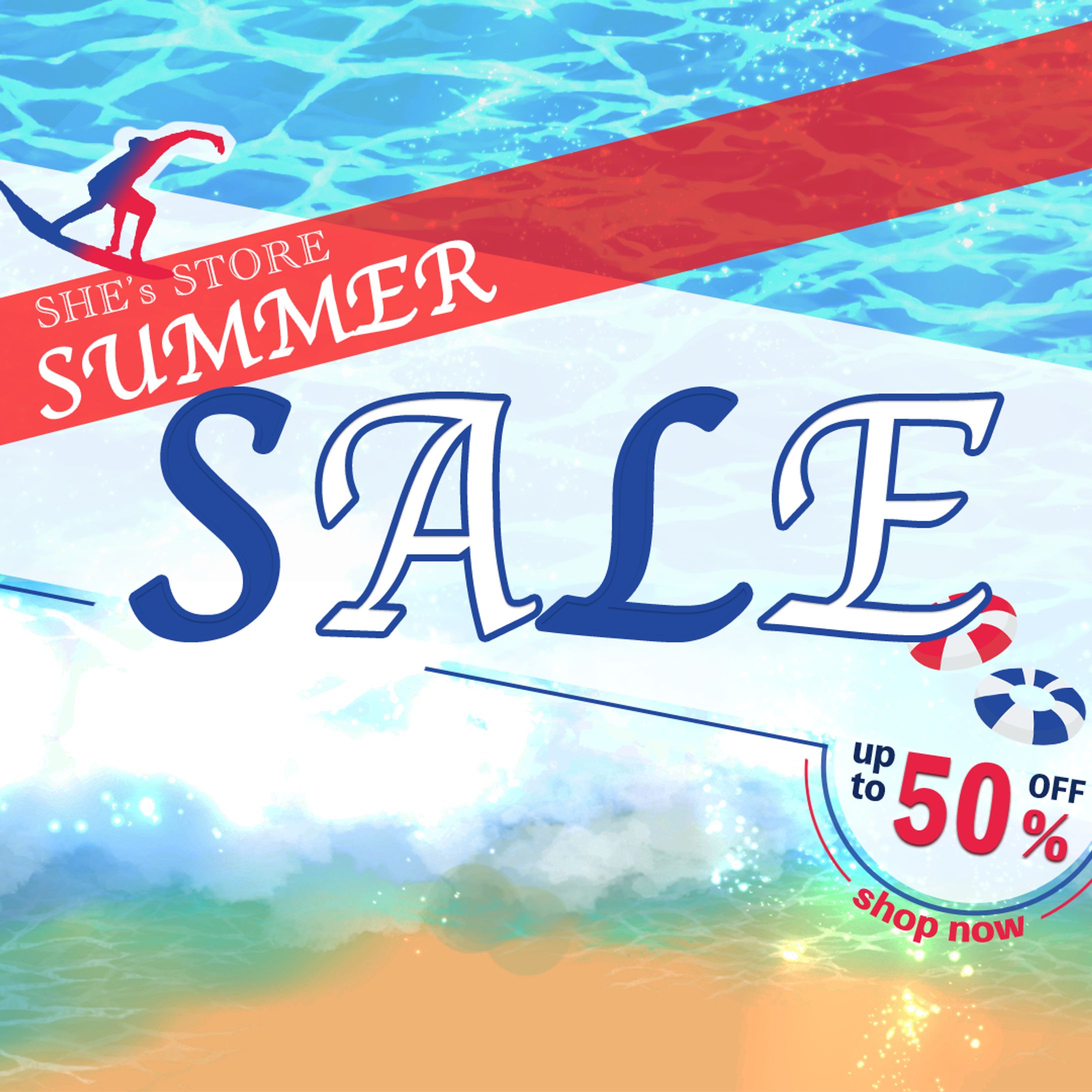 【自主制作】summer saleバナー｜SHElikes-1